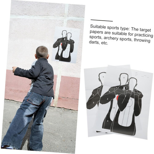 6 Sheets Reusable Aiming Paper Adhesive Training Labels For Shooting Practice And Skill Improvement 2