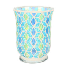 Decorative Candle Holder Mosaic Glass Votive Tea Light Holder Romantic Warm Ambience Unique Visual Effect Elegant Three Dimensional Lighting for