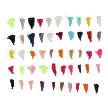 Premium Fly Tying Feather Materials Eye Catcher Colors Vibrant Shades For Attracting Fish Great Feather Volume Package Versatile Use In Fresh And