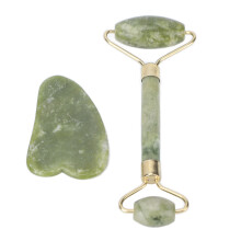 Natural Jade Face Roller, Gua Sha Tool Anti-Wrinkle Smooth Surface Cool Roller For Face Eyes Neck Body – Professional Massage Therapy Promote