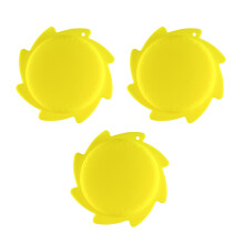 3 Pack Reusable Water Ejecting Flying Disc for Family-Yellow