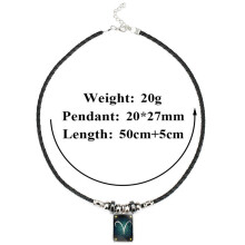 Speciaal cadeau voor dames en heren: veelzijdige hangerketting met de twaalf sterrenbeelden, handgemaakte hanger van hoogwaardig metaal, eenvoudig en