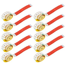 Body Measuring Tape Accurate Dual Scale Flexible Fibre Glass Material Sewing Tailor Craft Ruler Soft Multicolor Tape Measure Dual Sided Snap Button