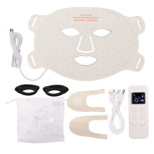 Red Blue Light Therapy for Face LED Light Therapy Mask Infrared Light Therapy Skin Rejuvenation Wrinkle Treatment Acne Treatment Adjustable Straps