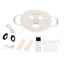 Luxurious Facial Mask, Led Light Therapy For Skin Rejuvenation, Portable Rechargeable Eye-Friendly, Comes With Adjustable Straps For Perfect Fit