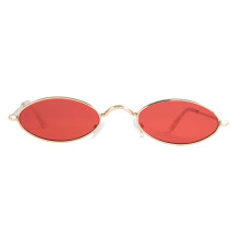 Vintage brillen met verstelbare neuspads, geschikt voor elk gezicht. Trendy designerbril voor unisex, lichtgewicht, klein ovaal metalen montuur,