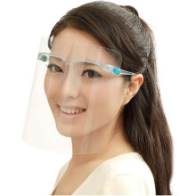 Full Face Protector Shield Visor With Glasses Frame Lightweight Splash Shield AntiFog Business Visor UK Seller Stock