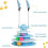 (Blue) Cat Toy Interactive Pet Plaything for Indoor Kitten, Interactive Kitty Puzzle Ball with 2 Cat-Tease 5