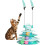 (Green) Cat Toy Interactive Pet Plaything for Indoor Kitten, Interactive Kitty Puzzle Ball with 2 Cat-Tease 1