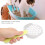 Katzentoilettenplusset mit Standfuß | Lange Griff, langlebiges ABS, Grau-Grün 4