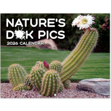 (1PCS) 2026 Nature's D*ck Pics Calendar - Funny Gag Gift for Adults, 12-Month Wall Calendar, 2026 Cactus Spoof Calendar