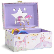 (Small Unicorn) Unicorn Jewelry Box For Girls & Boys - Musical Girls Jewelry Organizer Box - Granddaughter Gifts For 8-year-old Girls Christmas gifts