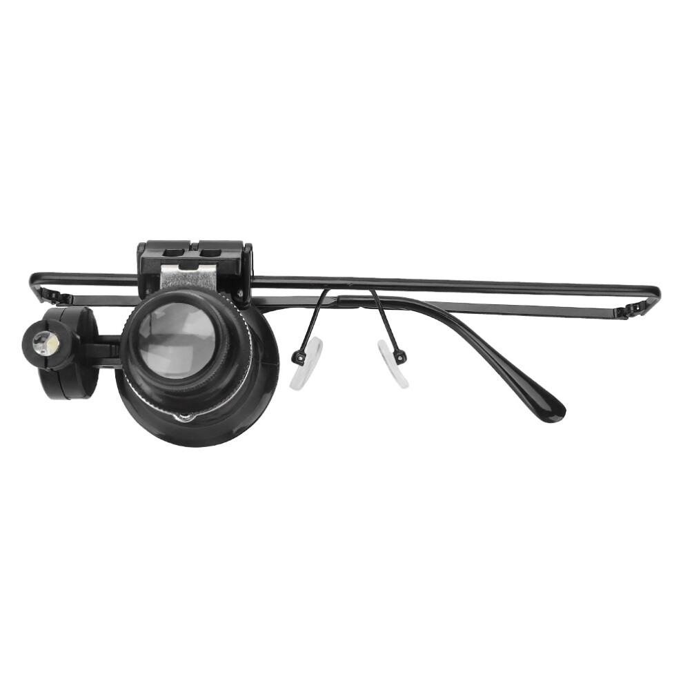 Innovative Magnifier For Repair Work, Combining Metal Spectacles And Optics Loupes With An Integrated Led Light, Designed For Ease Of Use In Fine Fixi