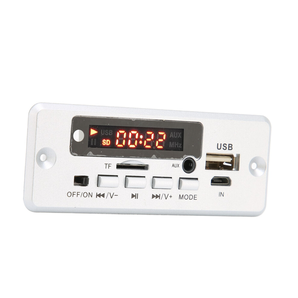 12V Mp3 Decode Board With Aux, Usb, Memory Card, Silver 5091377246547