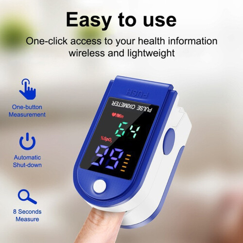 Oxygen Sentinel, Παλμικό Οξύμετρο Δακτύλου Υψηλής Ακρίβειας με Μεγάλη Ψηφιακή Οθόνη LED 1