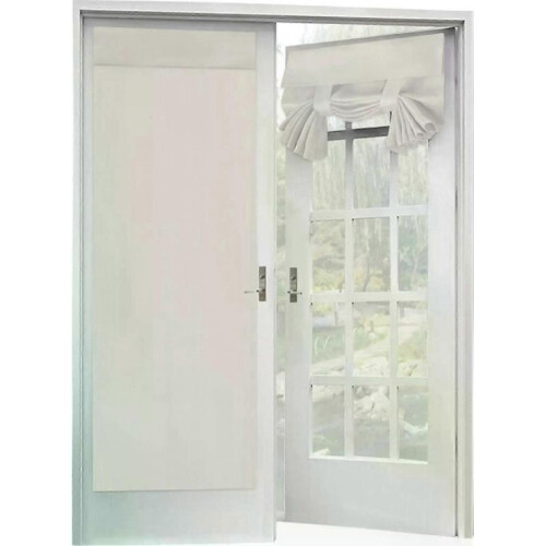 French door panel curtains, set of 2 white 66*203cm