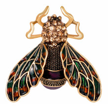 Einzigartige Kristall-Tierbrosche, vielseitiges Designer-Accessoire mit Insektenmotiv, modisches Schmuckstück für Damen und Herren, ideal für