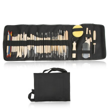 Töpferwerkzeug-Set, Modellierwerkzeug, hochwertiges Material, Edelstahlspitzen, Aufbewahrungstasche, Anfänger-Keramik-Set für Kunsthandwerk