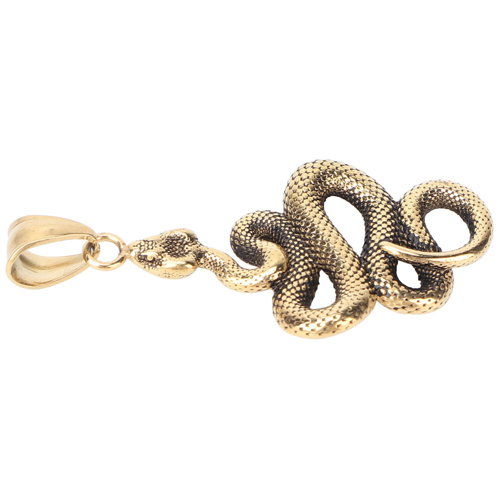 Gold Titanium Steel Snake Zipper Pull For Clothes & Bags,