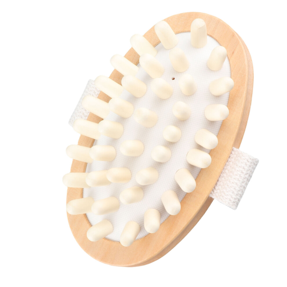 Eco-Friendly Bamboo Body Scrubber Brush with Comfortable Massage Feature