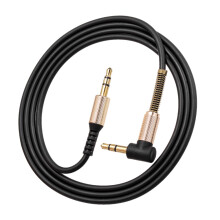 Stereo-Audiokabel, Stecker auf Stecker, 90-Winkelstecker, vergoldete Kontakte, universell kompatibel mit Handy, Laptop, Tablet, Soundsystem, Auto,