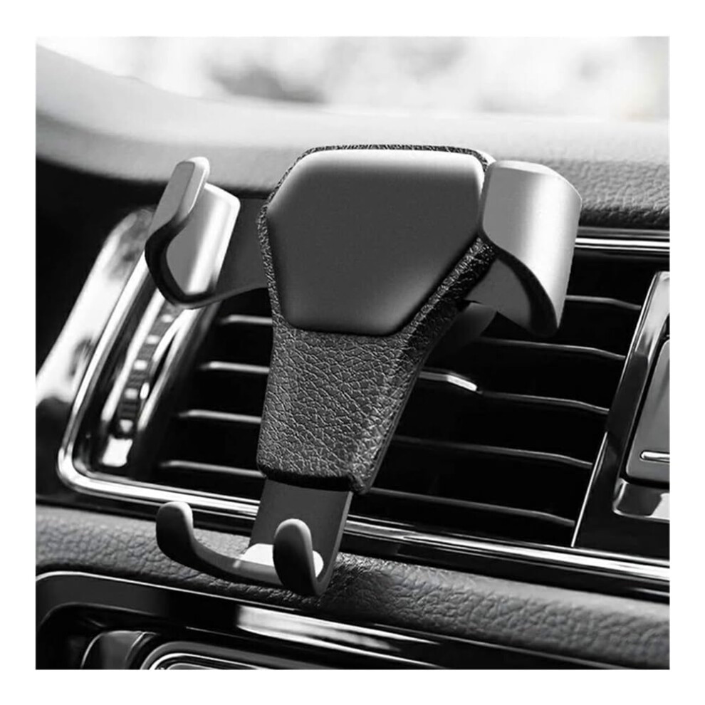 Auto Phone Holder Car Air Vent Clip Mount Mobile Phone Stand Compatible With Smartphones Black 9199774177481