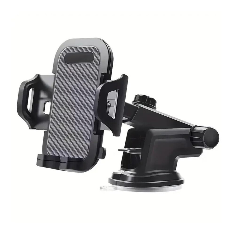 Car Phone Holder Stand Suction Cup Mount Adjustable Incar Bracket For Smartphones Black 9199774177504