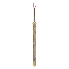 Herramienta antideslizante para costuras con bola roja protectora, removedores de costuras para descoser y cortar hilos, descosedor de metal de