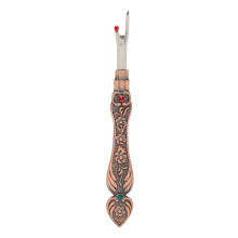 Thread Remover Tool for Crafting and Embroidery, Delicate Thread Rippers with Retro Elegant Color and Anti-Slip Grip, Seam Ripper with Daffodil Engrav