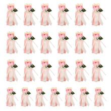 Elegante Hochzeitsgeschenkboxen, Dekorationen für den Junggesellinnenabschied, rosa Gastgeschenke, vasenförmige Bonbonboxen mit künstlicher