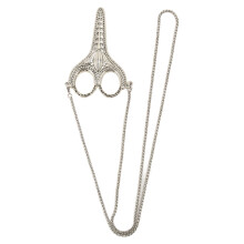 Forbici da ricamo con catena e fodero, forbici da cucito per tessuti con affascinante design vintage europeo, kit di forbici da ricamo vintage di