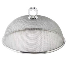 Stainless Steel Mesh Food Cover 30 Cm DomeShaped Protective Cover Versatile Kitchen Accessory