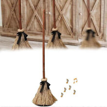 Dancing Witch Broom, Halloween Magics Broom, Floating Moving Haunted Dancing Brooms with Spooky Laughter, Spooky Dancing Broom