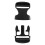 5X Plastic Dual Adjustable Buckles for Backpack Straps 38mm Black Replacement 3