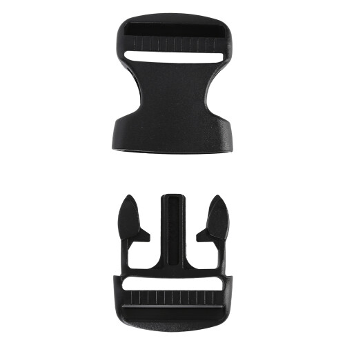 5X Plastic Dual Adjustable Buckles for Backpack Straps 38mm Black Replacement 2