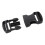 5X Plastic Dual Adjustable Buckles for Backpack Straps 38mm Black Replacement 5