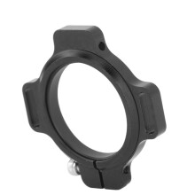 Réglage de manivelle de vélo en alliage d'aluminium, plateau de chaîne, réglable, 28,99 mm, noir