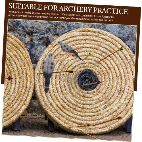 Realistic Archery Practice Targets  3Piece Set For Home Or , Training, Hunting Simulation, Random Color 2