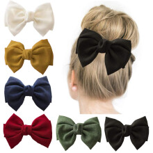 Accessorio per capelli ideale, fiocchi per capelli in raso di seta con grandi fermagli, accessori per capelli in stile francese per donne, fermagli