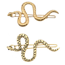 Alloy Snake Hair Pins, Non Slip Grip Decorative Hair Barrettes, Vintage Snake Hair Clips For A Multi Occasion Elegant Hairstyle (4Pcs)