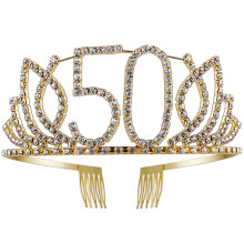 Lega resistente, strass scintillanti, elegante corona decorativa per feste glamour, misura regolabile, accessorio per capelli versatile in stile