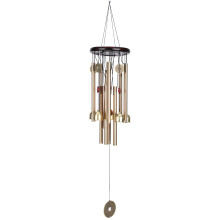 Carillon rétro pour la décoration de jardin, symbole de chance pour l'extérieur, carillon en tube de cuivre avec mélodie audible, fabrication