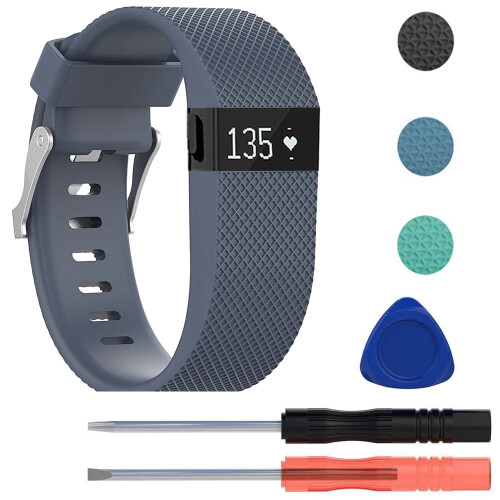 Pulseiras ecológicas, ajustáveis e esportivas, com fechos de metal, feitas de material impermeável e compatíveis com modelos Fitbit. Adicione