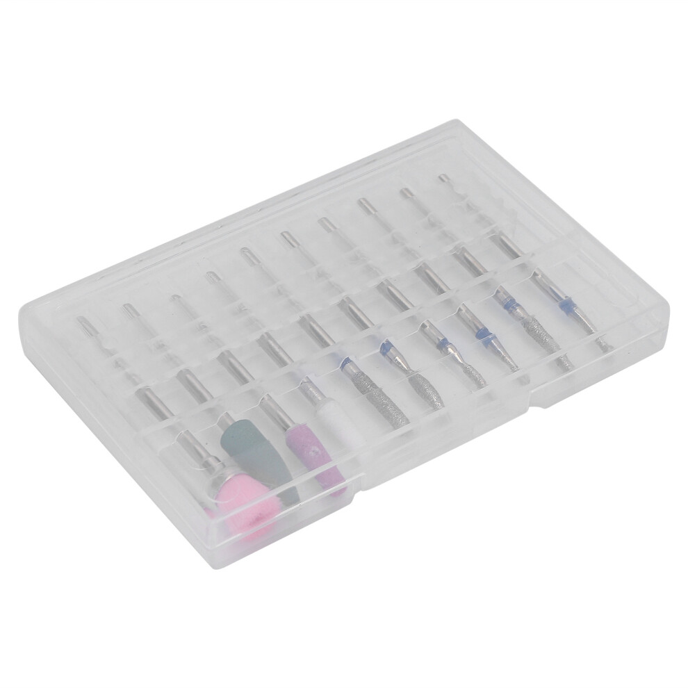 Nail Drill Bits Set 10pcs Dead Skin Removal & Nail Art Grinding Files