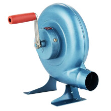 Hand Crank Forge Blower with Speed Air Supply for BBQ, Blacksmithing, Camping, 80W350W Blue