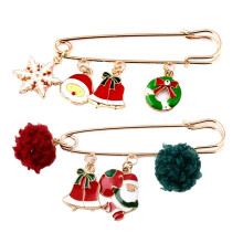 Julberlocker för strumpor, bling strass strumpsmycken berlocker med vintage julgransdesign, modern och vacker styling för bröllopsfesten