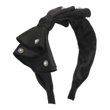 Bezauberndes Haarband, hübsche Schleifenform, Satin-Haarband für alle Frisuren und Haarlängen