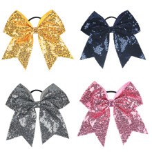 Schicke Cheerleading-Haarschleifen, dehnbares und stabiles Design mit glitzernden Schleifen für einen unvergesslichen Look (2 Stück)