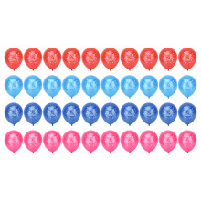 Trykte regnbue fødselsdagsballoner assorterede farvede balloner til fødselsdagspynt, farverige latexballoner til temafestartikler med øje