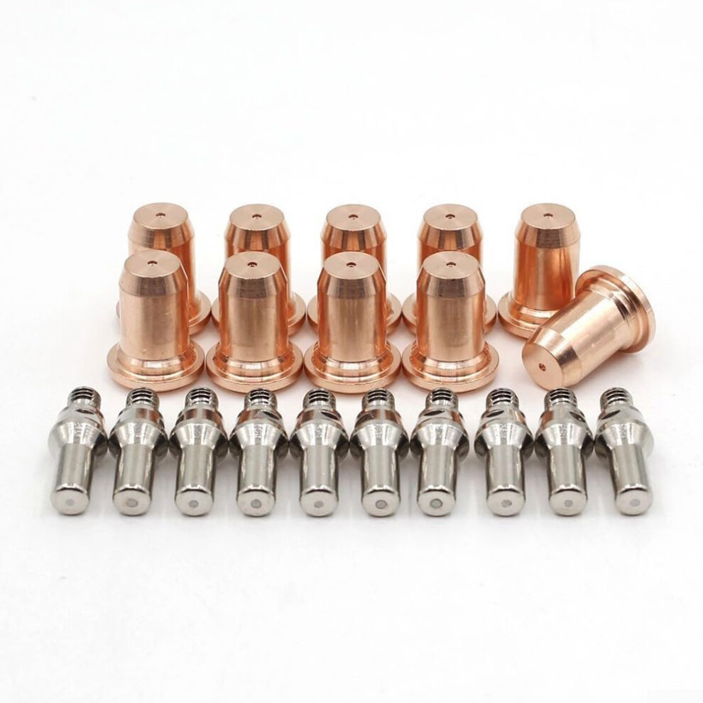Replacement Plasma Cutting Torch Electrodes Mt52582 For Pt60 Ipt 60 Compatible 20Pcs Tips And Nozzles Set 9347817771039